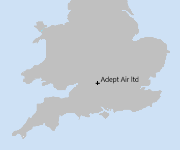 Loation of Adept Air Ltd